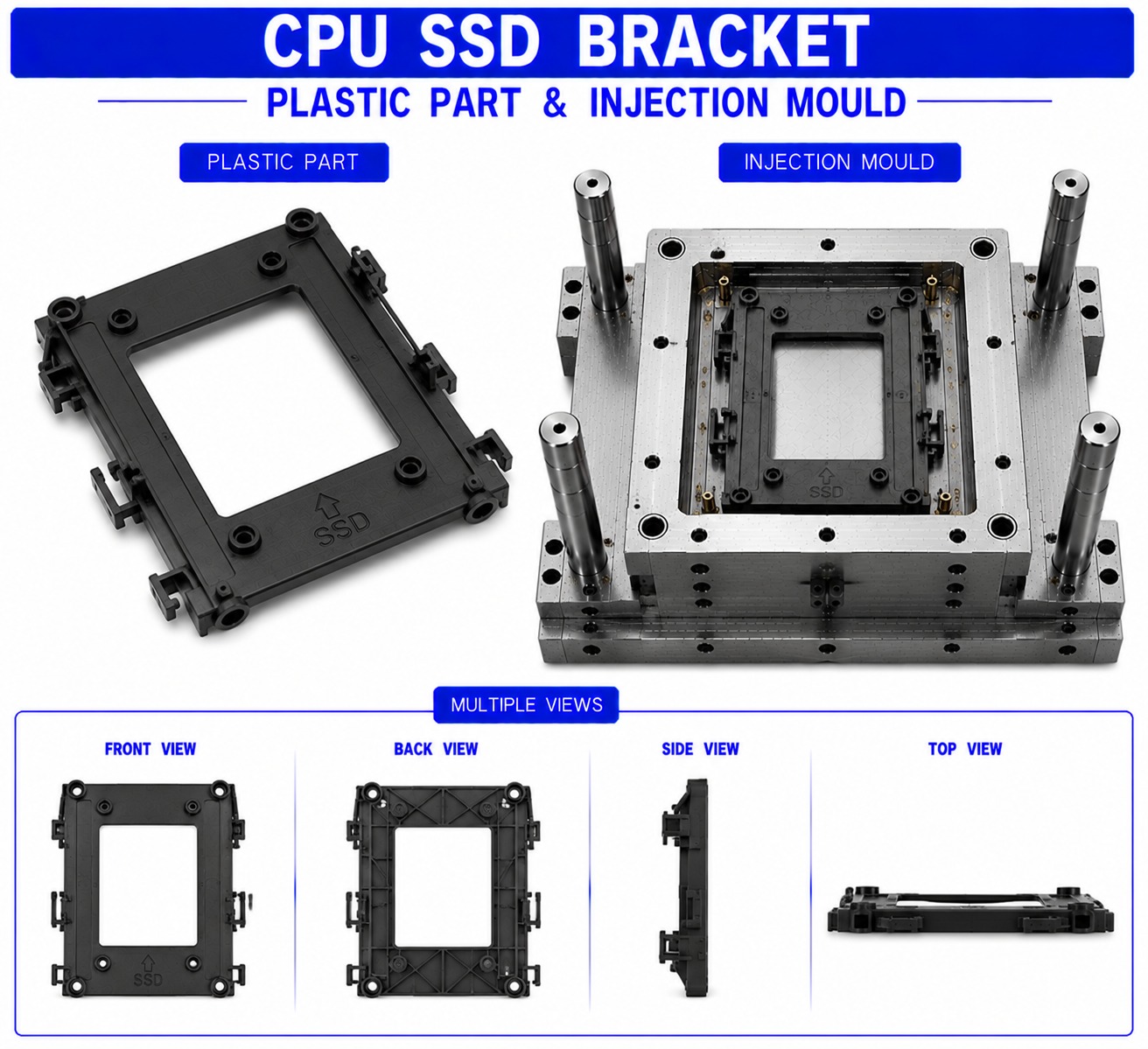 CPU Plastic SSD Bracket